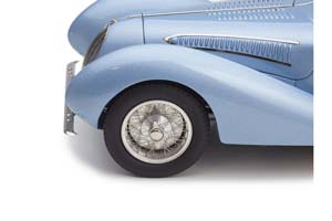 TALBOT-LAGO T150-SS 1937-39 СИНИЙ CONCOURS DELEGANCE ДИОРАМА С ФИГУРОЙ И ВИТРИНОЙ — фото 10