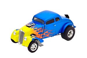 WILLYS GASSER HOT ROD 1933 BLUE YELLOW — фото 1