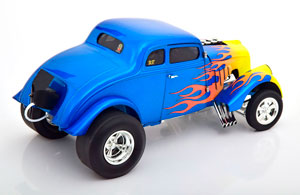 WILLYS GASSER HOT ROD 1933 BLUE YELLOW — фото 2