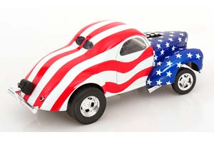WILLYS GASSER CUSTOM PATRIOT 1940 WHITE BLUE RED — фото 2