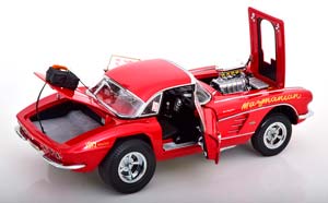 CHEVROLET CORVETTE GASSER 1961 RED METALLIC — фото 4