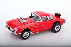 CHEVROLET CORVETTE GASSER 1961 RED METALLIC