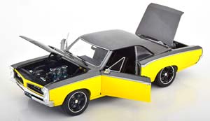 PONTIAC GTO RESTOMOD 1966 GREY METALLIC YELLOW — фото 4