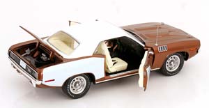 PLYMOUTH CUDA BARACUDA 1971 BROWN METALLIC/MATT WHITE — фото 4