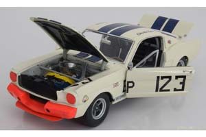 SHELBY GT350 NO 123 1965 WHITE BLUE — фото 3