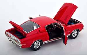 FORD SHELBY MUSTANG GT500 KR 1968 DARKRED WHITE — фото 4