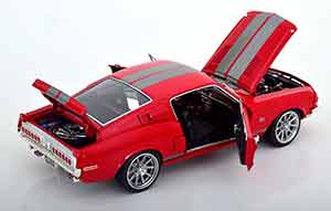 FORD SHELBY MUSTANG GT500 KR NEW SCHOOL 1968 RED GREY — фото 3