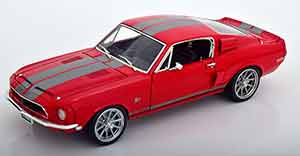 FORD SHELBY MUSTANG GT500 KR NEW SCHOOL 1968 RED GREY — фото 1