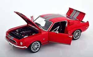 FORD SHELBY MUSTANG GT500 KR NEW SCHOOL 1968 RED GREY — фото 2