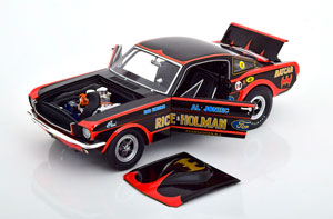 FORD MUSTANG A/FX BATCAR 1965 BLACK RED — фото 3
