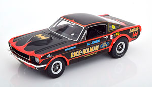 FORD MUSTANG A/FX BATCAR 1965 BLACK RED — фото 1