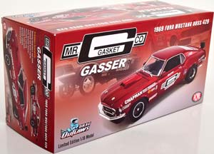FORD MUSTANG BOSS 429 GASKET DRAG OUTLAWS 1969 DARKRED-METALLIC — фото 5