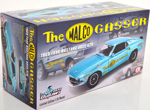 FORD MUSTANG BOSS 429 GASSER DRAG OUTLAWS 1969 LIGHTBLUE-METALLIC — фото 5