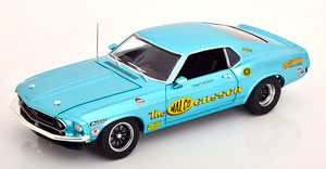 FORD MUSTANG BOSS 429 GASSER DRAG OUTLAWS 1969 LIGHTBLUE-METALLIC