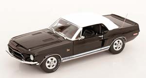 FORD SHELBY MUSTANG G.T.500 CONVERTIBLE 1968 BLACK — фото 6