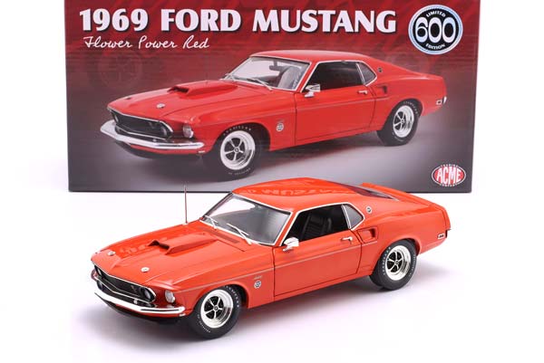 FORD MUSTANG 600 COUPE FLOWER POWER YEAR 1969 RED / ORANGE / ФОРД МУСТАНГ 600 КУПЕ ФЛОВЕР ПОВЕР КРАСНЫЙ ОРАНЖЕВЫЙ — фото 3