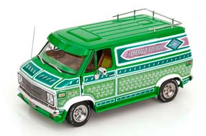 CHEVROLET G-SERIE VAN EMERALD EXPRESS 1974 GREEN WHITE