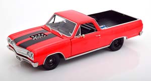 CHEVROLET EL CAMINO 1965, RED / BLACK