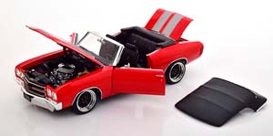 CHEVROLET CHEVELLE SS RESTOMOD CONVERTIBLE 1970 RED LIGHTGREY — фото 4