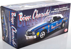 CHEVROLET CHEVELLE CABRIO BRIGGS DRAG CAR 1970 BLUEMETALLIC WHITE — фото 5