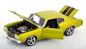 CHEVROLET CHEVELLE SS RESTOMOD 1970 GREEN METALLIC BLACK — фото 3