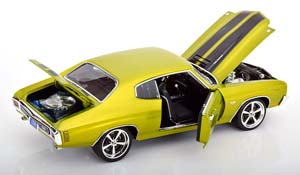 CHEVROLET CHEVELLE SS RESTOMOD 1970 GREEN METALLIC BLACK — фото 4