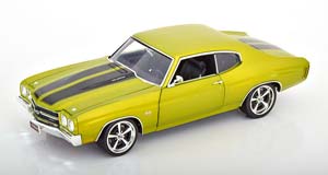 CHEVROLET CHEVELLE SS RESTOMOD 1970 GREEN METALLIC BLACK — фото 1