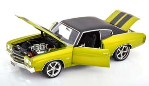 CHEVROLET CHEVELLE SS RESTOMOD 1970 GREEN METALLIC MATT-BLACK — фото 3