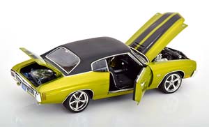 CHEVROLET CHEVELLE SS RESTOMOD 1970 GREEN METALLIC MATT-BLACK — фото 4