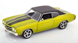CHEVROLET CHEVELLE SS RESTOMOD 1970 GREEN METALLIC MATT-BLACK — фото 1