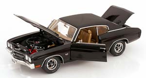 CHEVROLET CHEVELLE SS 454 1970 BLACK MATT-BLACK — фото 3