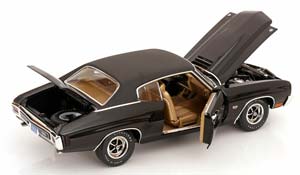 CHEVROLET CHEVELLE SS 454 1970 BLACK MATT-BLACK — фото 4
