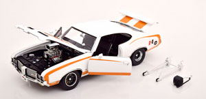 OLDSMOBILE 442 HURST DRAG OUTLAW 1972 WHITE GOLDEN — фото 3