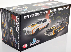 OLDSMOBILE 442 HURST DRAG OUTLAW 1972 WHITE GOLDEN — фото 5