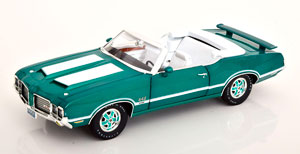 OLDSMOBILE 442 W-30 CONVERTIBLE WITH REMOVABLE SOFTTOP 1972 GREENMETALLIC WHITE — фото 3