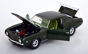 CHEVROLET COPO CAMARO DICK HARRELL 1969 DARKGREEN-METALLIC WHITE — фото 3