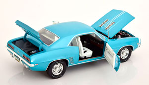CHEVROLET CAMARO RS 350 1969 LIGHTBLUE — фото 4