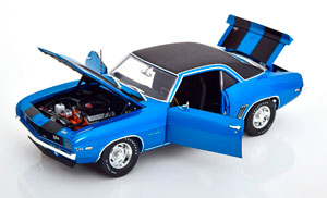 CHEVROLET CAMARO Z/28 1969 BLUEMETALLIC FLATBLACK — фото 3