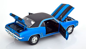 CHEVROLET CAMARO Z/28 1969 BLUEMETALLIC FLATBLACK — фото 4