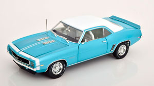 CHEVROLET CAMARO RS 350 1969 TURQUOISE WHITE