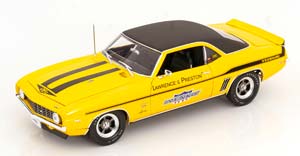 CHEVROLET YENKO CAMARO SC/SS/E LAWRENCE PRESTON 1969 YELLOW MATT-BLACK