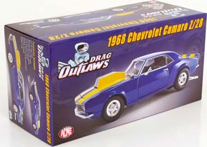 CHEVROLET CAMARO Z/28 DRAG OUTLAWS 1968 BLUE YELLOW — фото 5