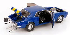 CHEVROLET CAMARO Z/28 DRAG OUTLAWS 1968 BLUE YELLOW — фото 4