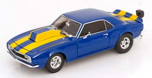 CHEVROLET CAMARO Z/28 DRAG OUTLAWS 1968 BLUE YELLOW
