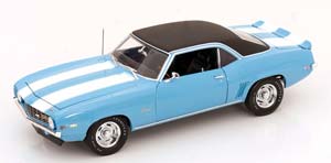 CHEVROLET CAMARO Z/28 VINYL TOP 1969 BLUEMETALLIC WHITE MATT-BLACK