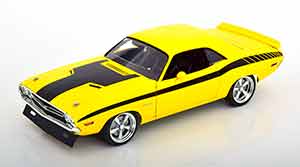 DODGE CHALLENGER TRANS AM STREETFIGHTER 1971 YELLOW BLACK