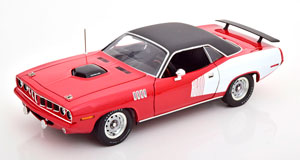 PLYMOUTH HEMI CUDA 1971 RED WHITE FLATBLACK — фото 1