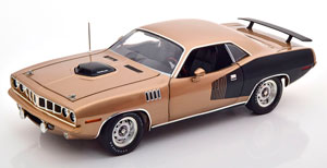 PLYMOUTH HEMI CUDA SUPER TRACK PACK 1971 BROWNMETALLIC BLACK