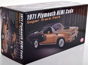 PLYMOUTH HEMI CUDA SUPER TRACK PACK 1971 BROWNMETALLIC MATT-BLACK — фото 4