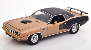 PLYMOUTH HEMI CUDA SUPER TRACK PACK 1971 BROWNMETALLIC MATT-BLACK